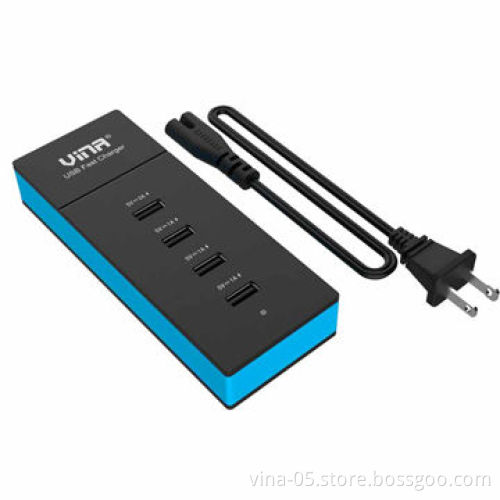 4-port desktop charging station